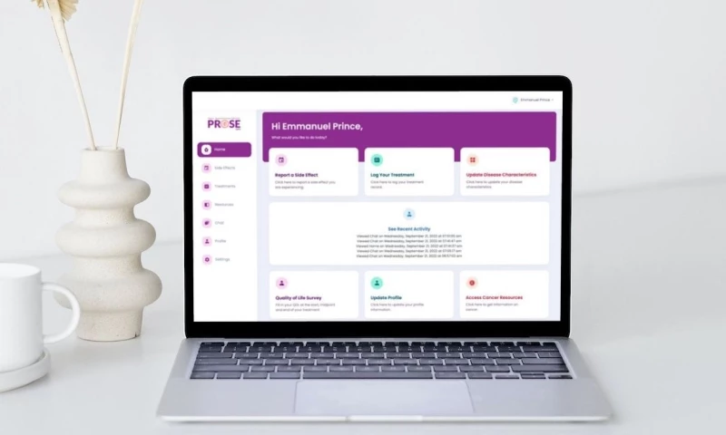 Techvantage Innovations - Full-Stack Development of PROSE Care WebApp (Patient-Reported Outcome Side Effect)