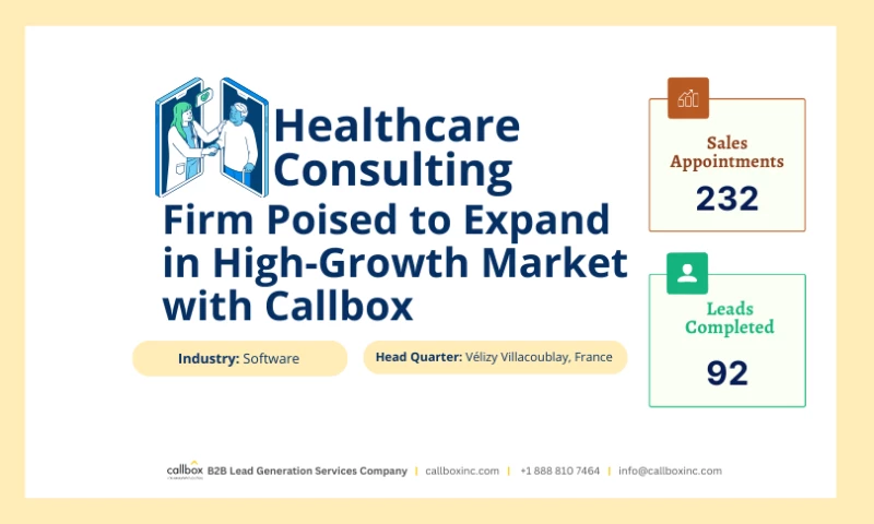 Healthcare Consulting Firm Poised to Expand in High-Growth Market with Callbox