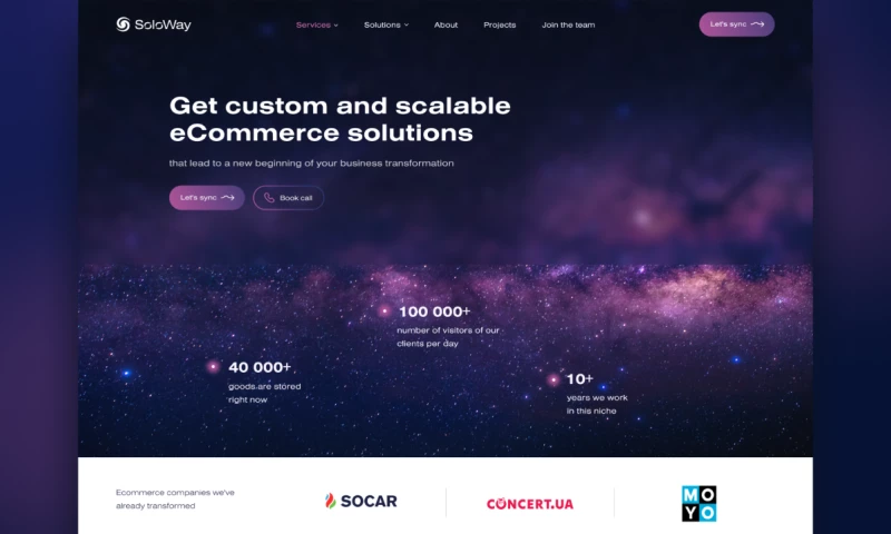 SoloWay Tech - Website for IT company