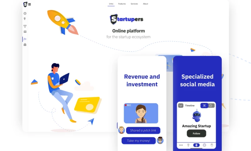 Startupers - Web and Mobile App for specialized social media