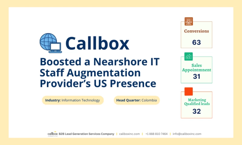 How Callbox Boosted a Nearshore IT Staff Augmentation Providers US Presence