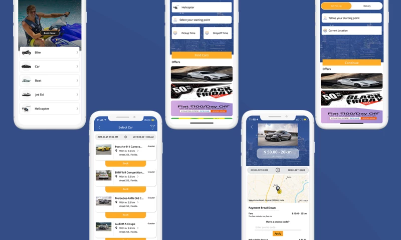 Excellent WebWorld - Develop a Car, Bike, Boat Rental Mobile App for Android and iOS Platforms