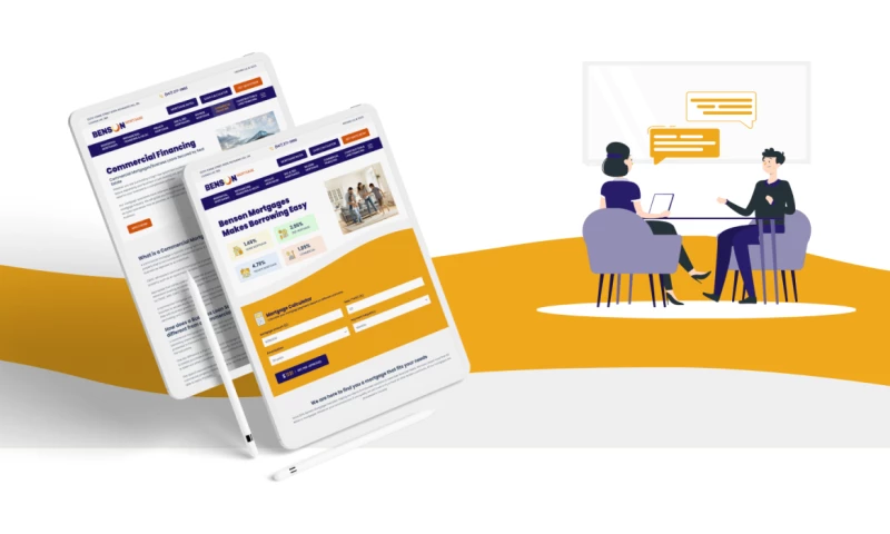 Convergine - Website design for Benson Mortgages