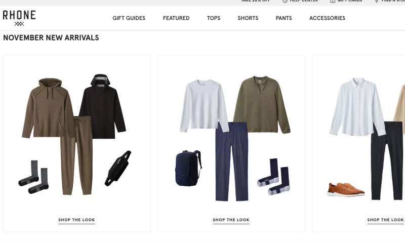 Rhone - Ecommerce website development