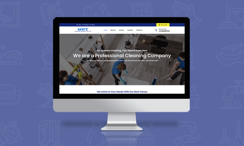 WebCodeGenie - Cleaning Services Website Development