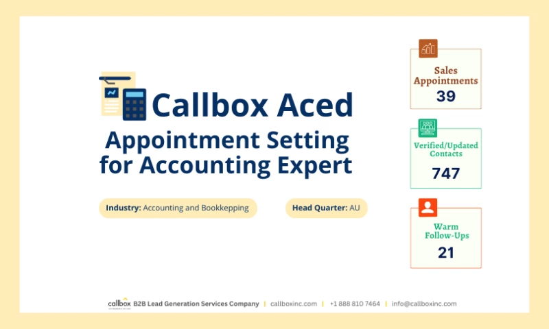 Callbox - Callbox Aced Appointment Setting for Accounting Expert