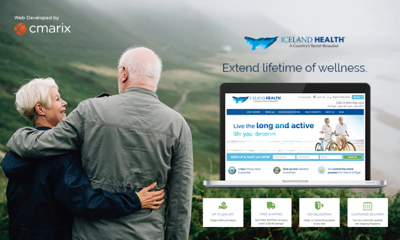 Cmarix - Iceland Health Web Mobile Application