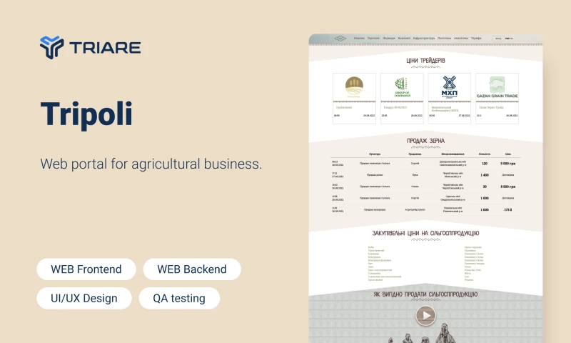 TRIARE - Tripoli - safe and flexible cargo delivery management