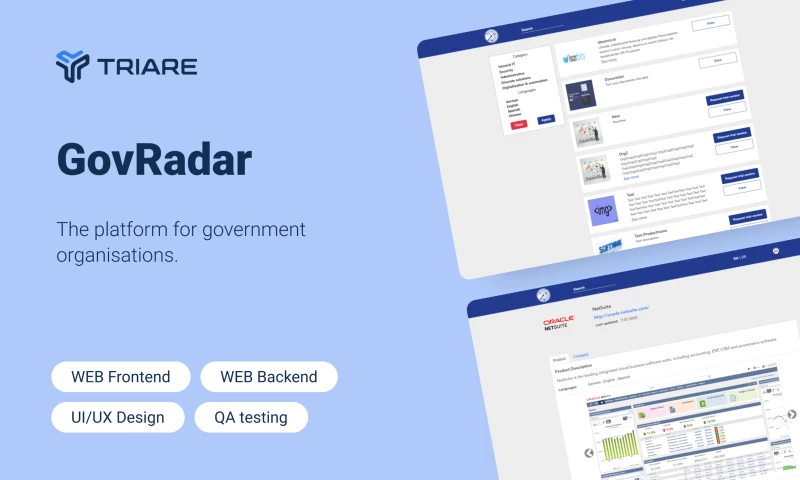 TRIARE - GovRadar - the platform for government organisations