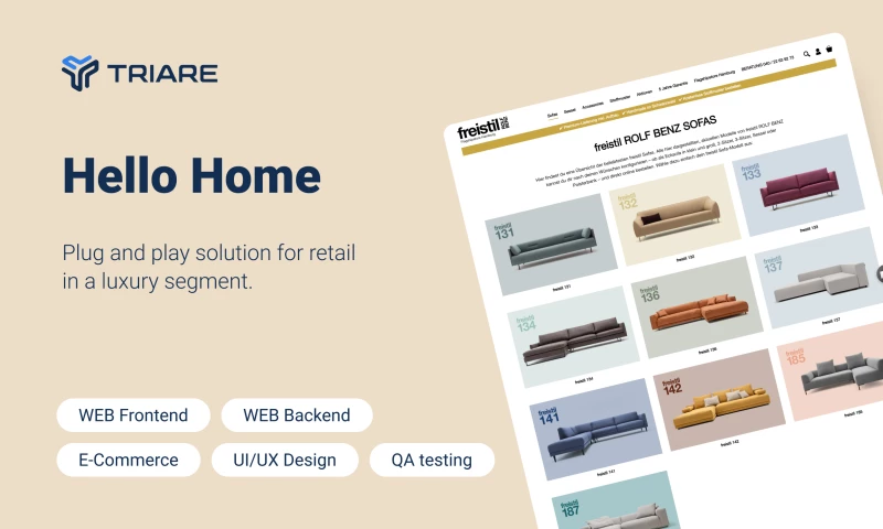 TRIARE - Hello Home - plug and play solution for retail in a luxury segment