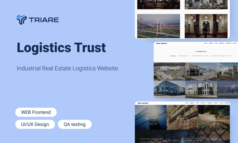 TRIARE - Logistics trust - industrial real estate logistics website