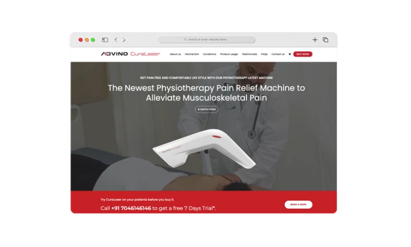 Kleverish - Complete Digital Marketing Solutions for Advino Curalaser