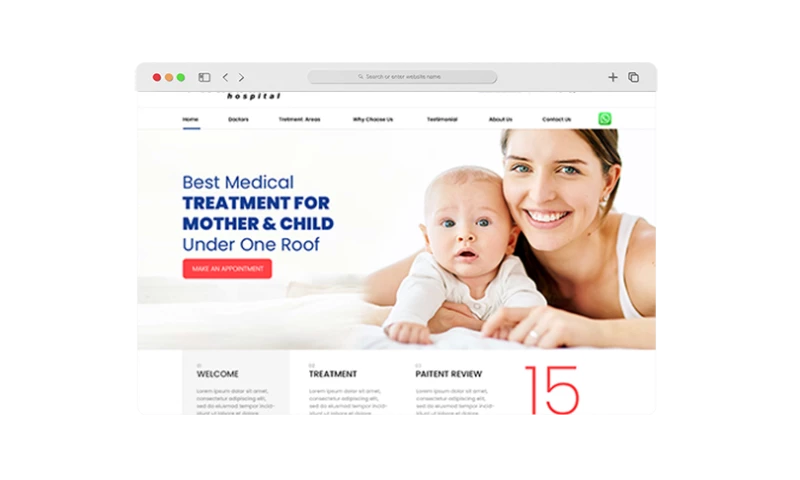 Kleverish - Website Design/Development and SEO for Satnam Hospital