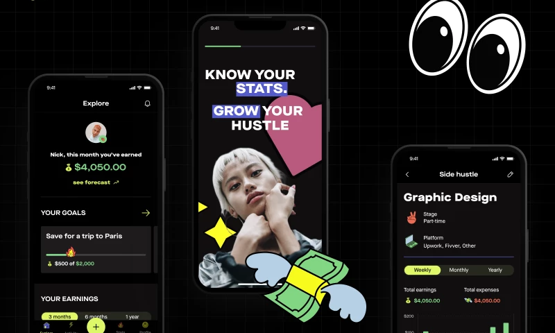 Phenomenon Studio - BOOST - Income tracker mobile app for freelancers