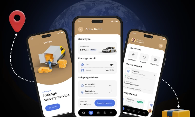 Techvoot Solutions - Package service Application