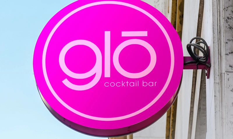 Glo Cocktail Bar Logo & Signage Design