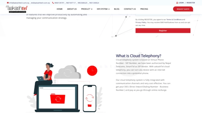 Aakash Tel - Cloud Telephony Solutions Provider in Nepal