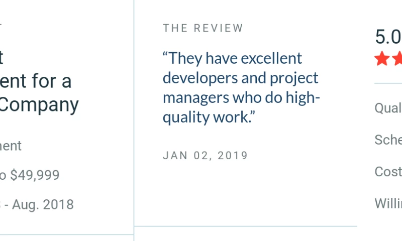 JavaScript Development for a Software Company