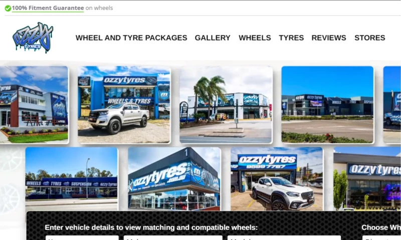 OzzyTyres E-Commerce Website Development