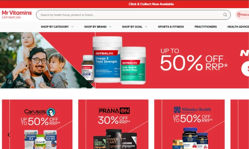 Mrvitamin Ecommerce Website
