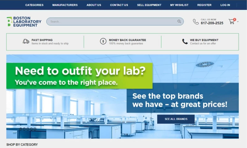 Boston Lab - Shopify Web Application