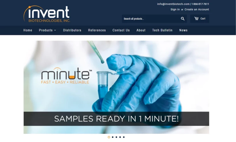 Invent BioTech Shopify Web Application