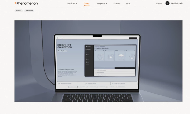 Phenomenon Studio - JoCreate LLC - Promo website for web app