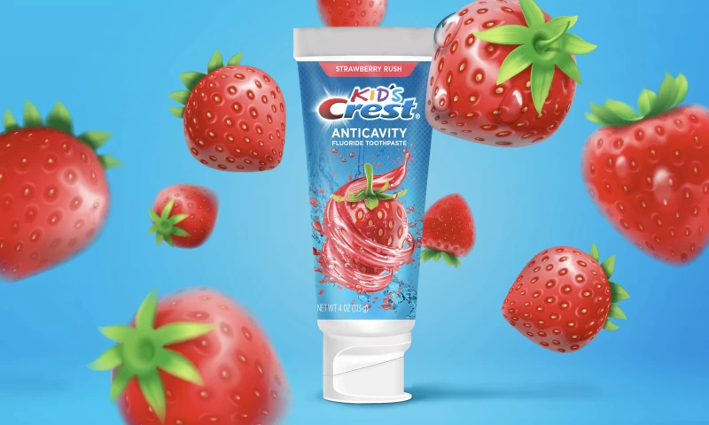 GelComm - Kid's Crest Strawberry Rush Packaging