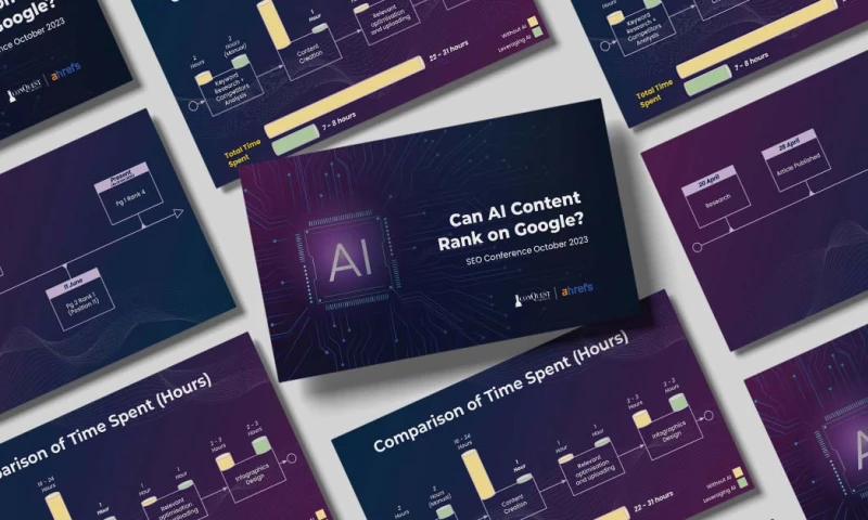 Conquest Creatives - Ahrefs SEO Conference 2023 Presentation Deck Design