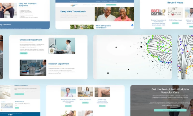 Coastal Vascular & Interventional - Complete Healthcare and Medical Website Development