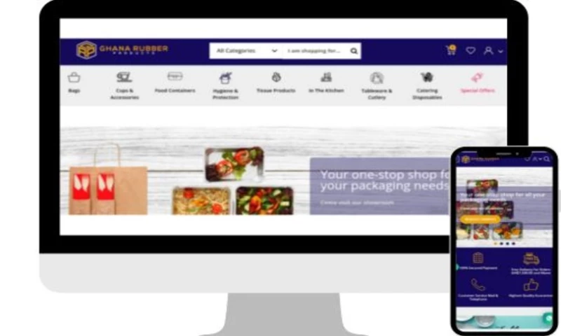 HTMLPanda - Ghana Rubber | E-Commerce Site Development