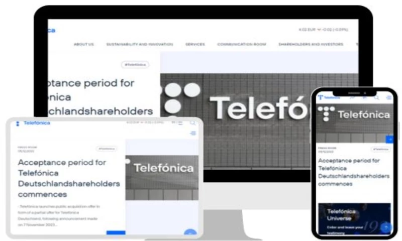 HTMLPanda - Telefonica - WordPress Website Development