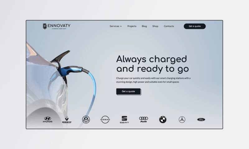 Web Design & Dev - Electric Charging Company