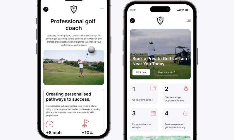 Website redesign and SEO optimisation for Golf Coach