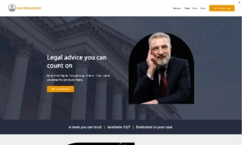 The Safe Guardo Squarespace lawer Website