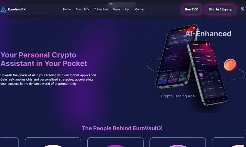 WebOrigo - ICO landing page design and development