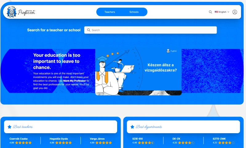 WebOrigo - MarkMyProfessor logo design and new website development