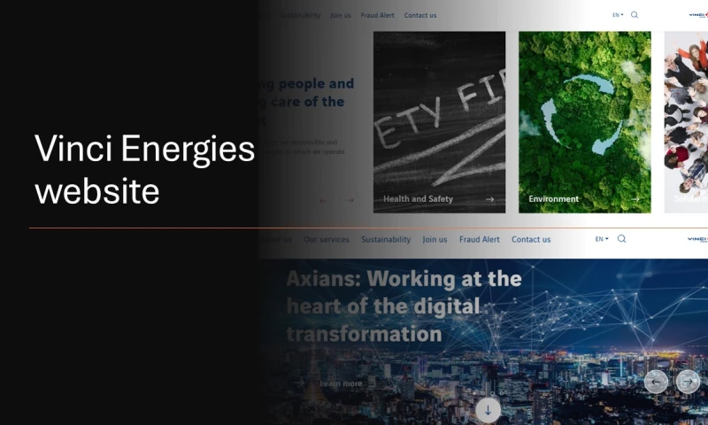 Kamreno -Global Marketing Agency - Vinci Energies website refreshment