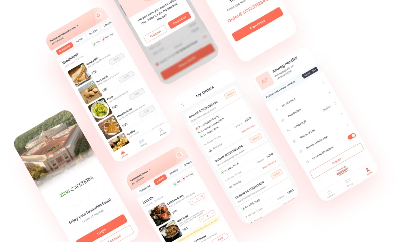 Webority Technologies - Sansad Cafeteria