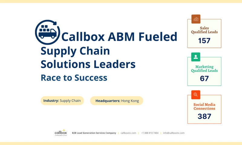 Callbox - Callbox ABM Fueled Supply Chain Solutions Leaders Race to Success