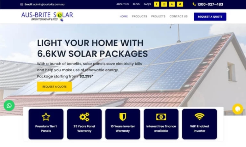 Techies Infotech India - Aus-Brite Solar