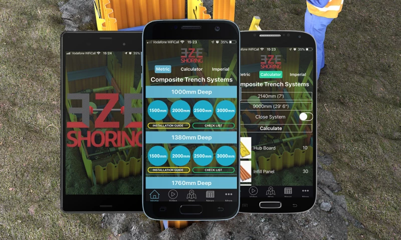 Digital Solutions UK - EZE Shoring Trench Safety Mobile App