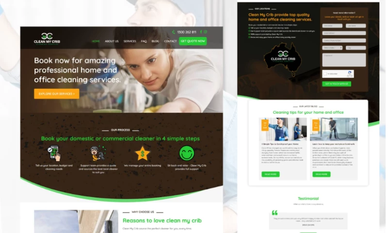 Crafting Websites for Cleaning Services