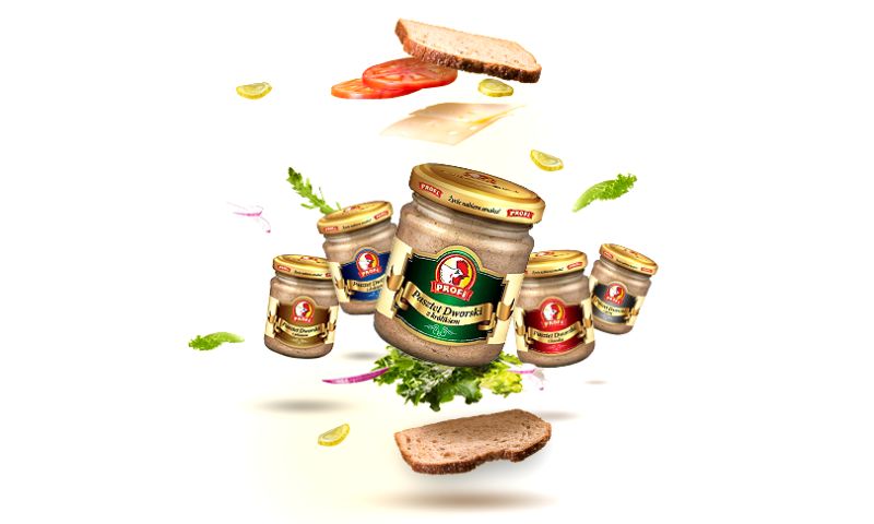 Compania Group - Premium product packaging creation "Pasztet Dworski" series.