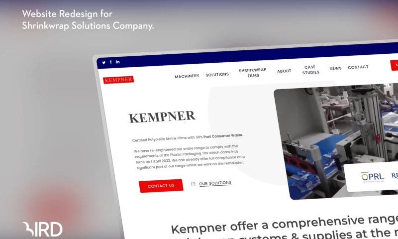 Website Design and SEO for Shrinkwrap Industry Leader