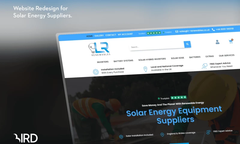 Website Design for a Solar Power Solutions Company