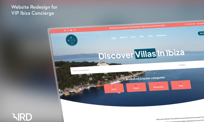 Bird Marketing - Creating a Digital Platform for a VIP Concierge Service