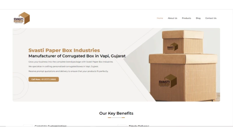 NextLevel Web Solution - Svasti Paper Box Industries