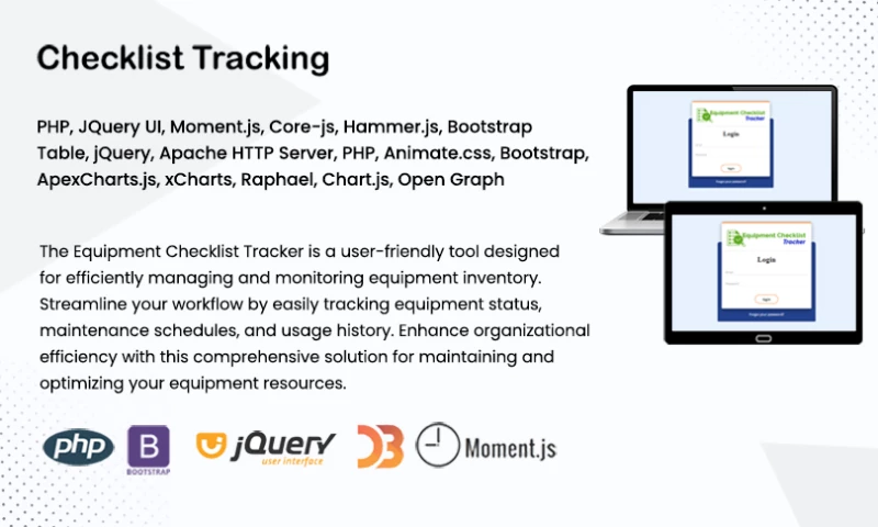 Connect Infosoft Technologies - Checklist Tracking