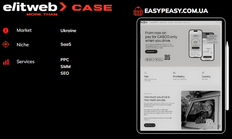 SEO, PPC & SEO Promotion for Easy Peasy